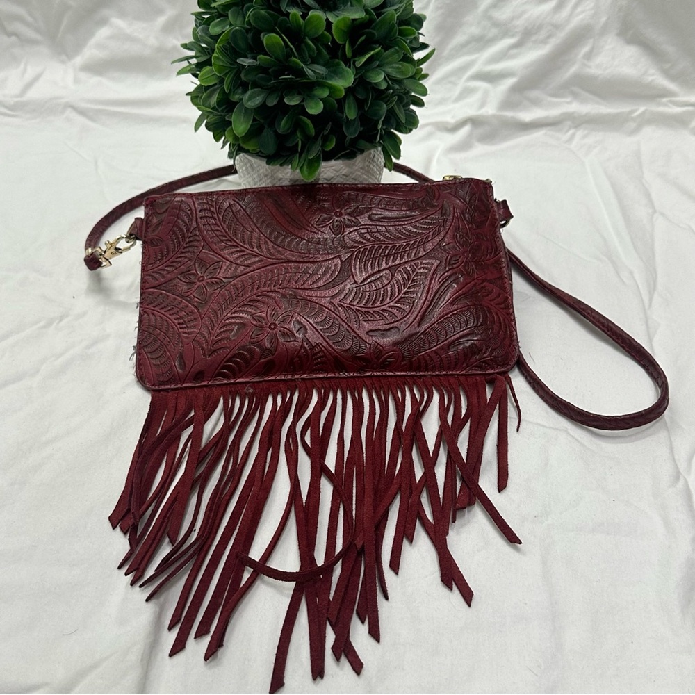 Free People - small cross body or wristlet.